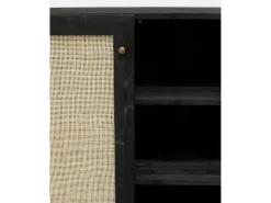 Aparador de madera maciza negro - FRIDA - DECOWOOD