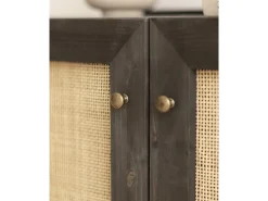 Aparador de madera maciza negro - FRIDA - DECOWOOD