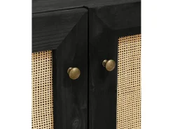 Aparador de madera maciza negro - FRIDA - DECOWOOD