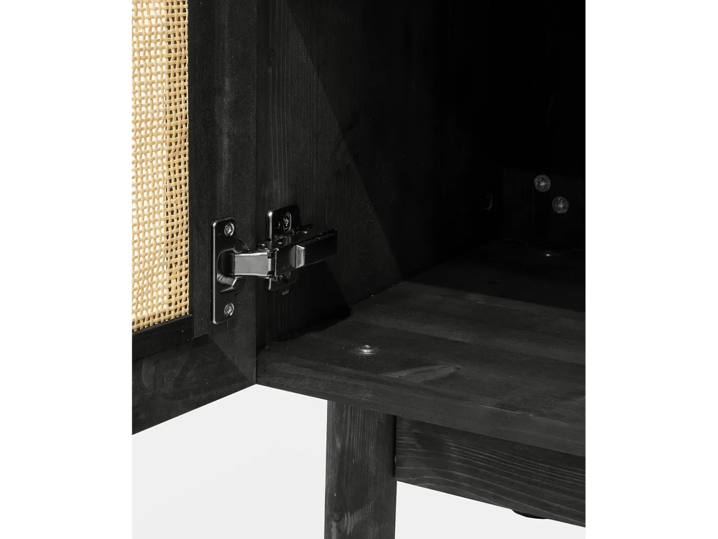 Aparador de madera maciza negro - FRIDA - DECOWOOD