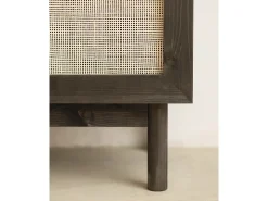 Aparador de madera maciza negro - FRIDA - DECOWOOD