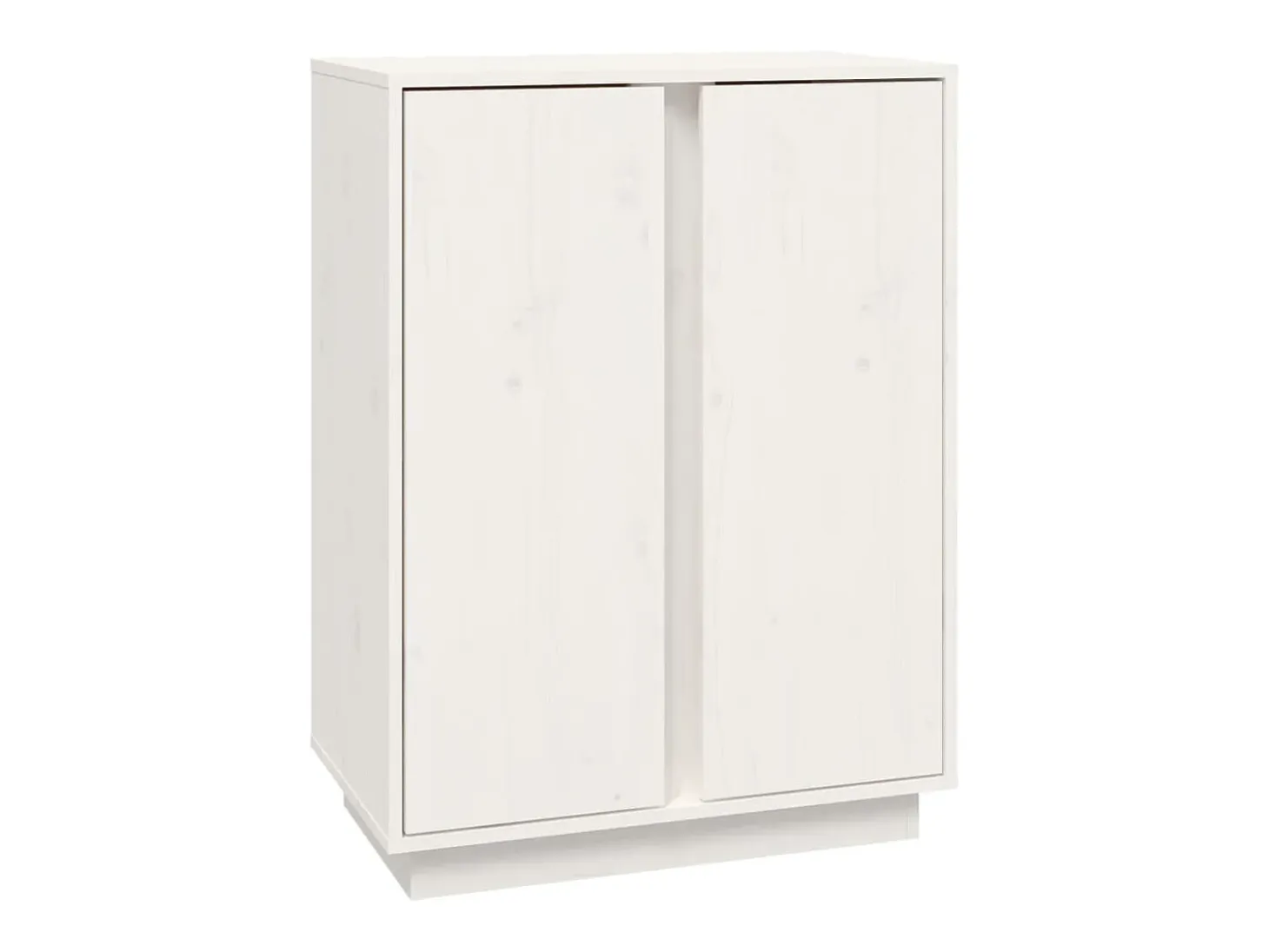 Aparador de madera maciza de pino blanco 60x35x80 cm