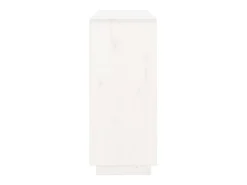 Aparador de madera maciza de pino blanco 104,5x34x80 cm