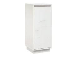Aparador de madera maciza de pino blanco 31,5x34x75 cm