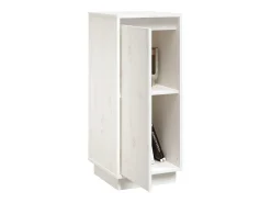 Aparador de madera maciza de pino blanco 31,5x34x75 cm