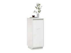 Aparador de madera maciza de pino blanco 31,5x34x75 cm