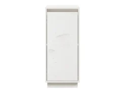 Aparador de madera maciza de pino blanco 31,5x34x75 cm