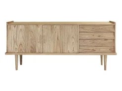 Aparador de madera mindi maciza de 175 cm