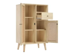 Aparador de madera, mueble de esquina, cómoda, armario de almacenamiento, 60*40*101 cm