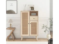 Aparador de madera, mueble de esquina, cómoda, armario de almacenamiento, 60*40*101 cm