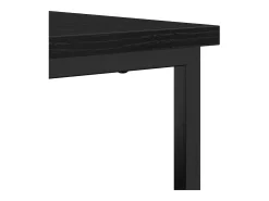 Aparador de madera negra 100x35x80 cm en madera de ingeniería y acero