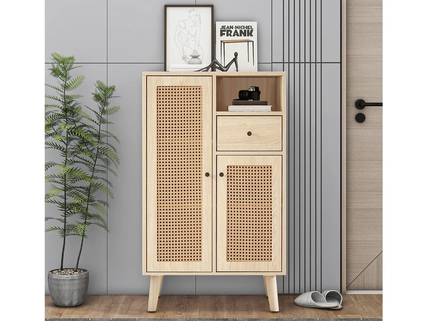 Aparador de madera, rinconera, cajonera, mueble de almacenaje ,60*40*101 cm