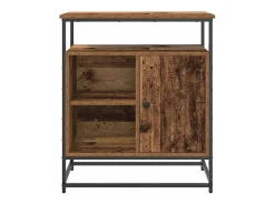 Aparador de madera vieja 69x35x80 cm en madera contrachapada y acero