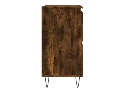 Aparador de roble ahumado 60x35x70 cm Madera de ingeniería