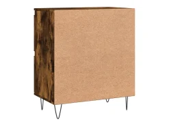 Aparador de roble ahumado 60x35x70 cm Madera de ingeniería
