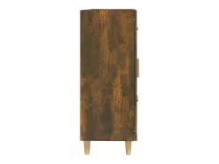 Aparador de roble ahumado 69,5x34x90 cm Madera de ingeniería