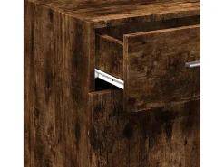 Aparador de roble ahumado 40x42,5x93 cm madera de ingeniería