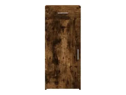 Aparador de roble ahumado 40x42,5x93 cm madera de ingeniería