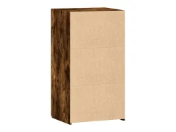 Aparador de roble ahumado 50x42,5x93 cm madera de ingeniería