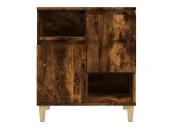 Aparador de roble ahumado 60x35x70 cm Madera de ingeniería
