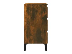 Aparador de roble ahumado 60x35x69 cm Madera de ingeniería