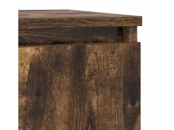 Aparador de roble ahumado 57x34x76 cm madera de ingeniería