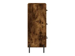 Aparador de roble ahumado 34,5x34x90 cm Madera de ingeniería