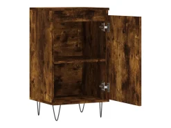 Aparador de roble ahumado 40x35x70 cm madera de ingeniería