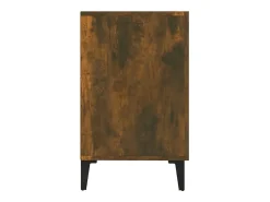 Aparador de roble ahumado 100x36x60 cm madera de ingeniería