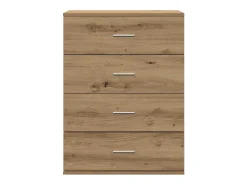 Aparador de roble artesanal 60 x 39 x 80 cm Madera de ingeniería