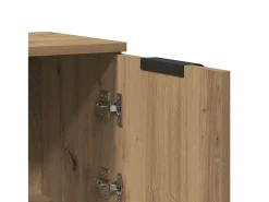 Aparador de roble artesanal 30x30x70 cm madera de ingeniería