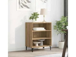 Aparador de roble artesanal 57x35x70 cm madera de ingeniería