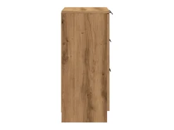 Aparador de roble artesanal 60x30x70 cm madera de ingeniería