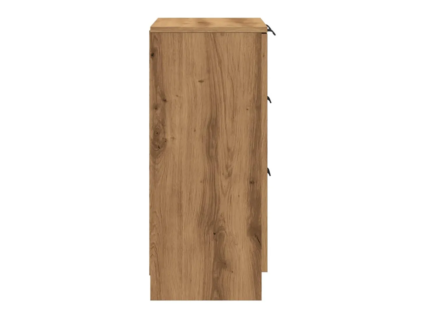 Aparador de roble artesanal 60x30x70 cm madera de ingeniería