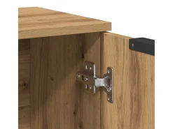 Aparador de roble artesanal 60x30x70 cm madera de ingeniería
