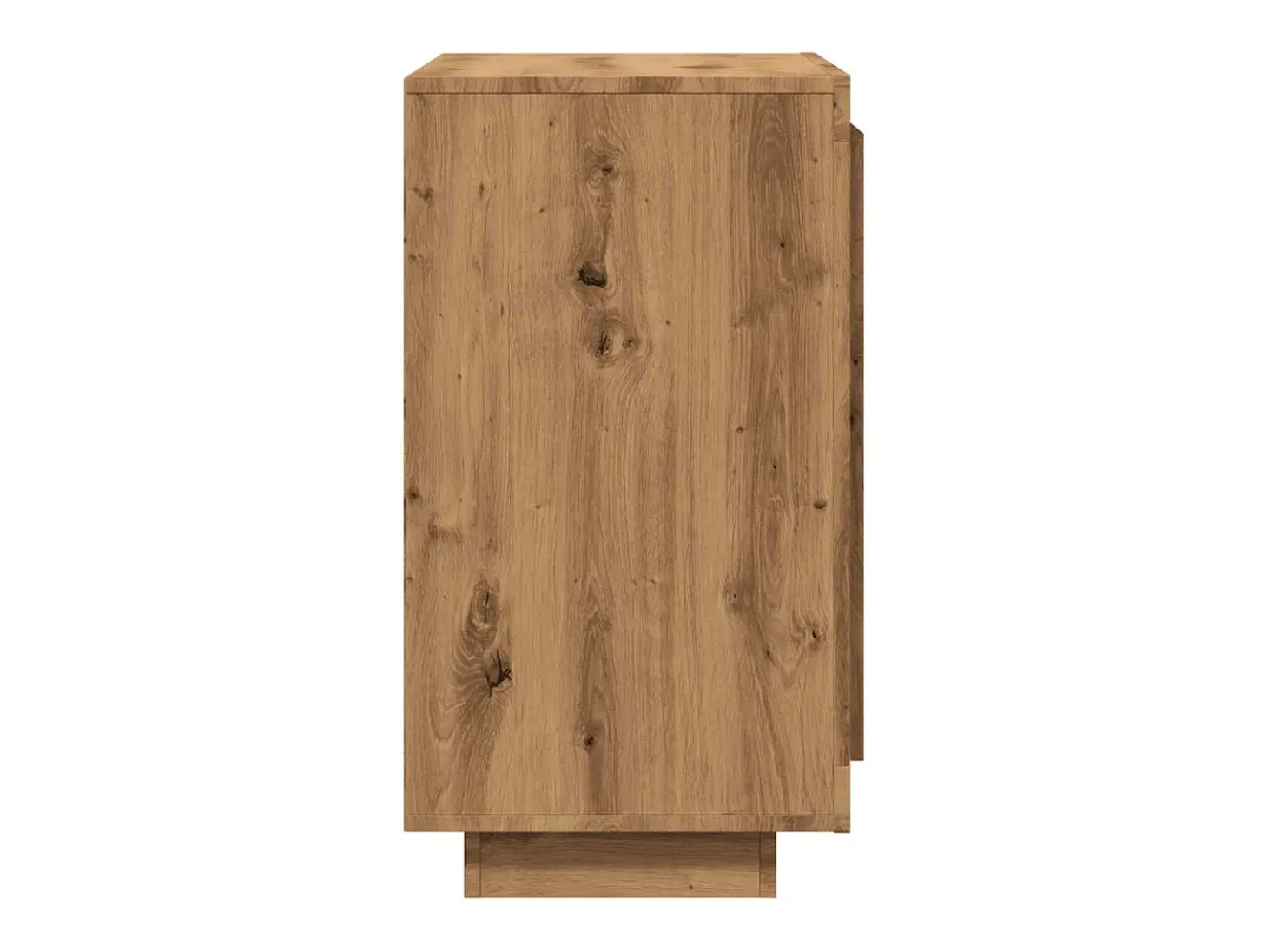 Aparador de roble artesanal 80x40x75 cm madera de ingeniería