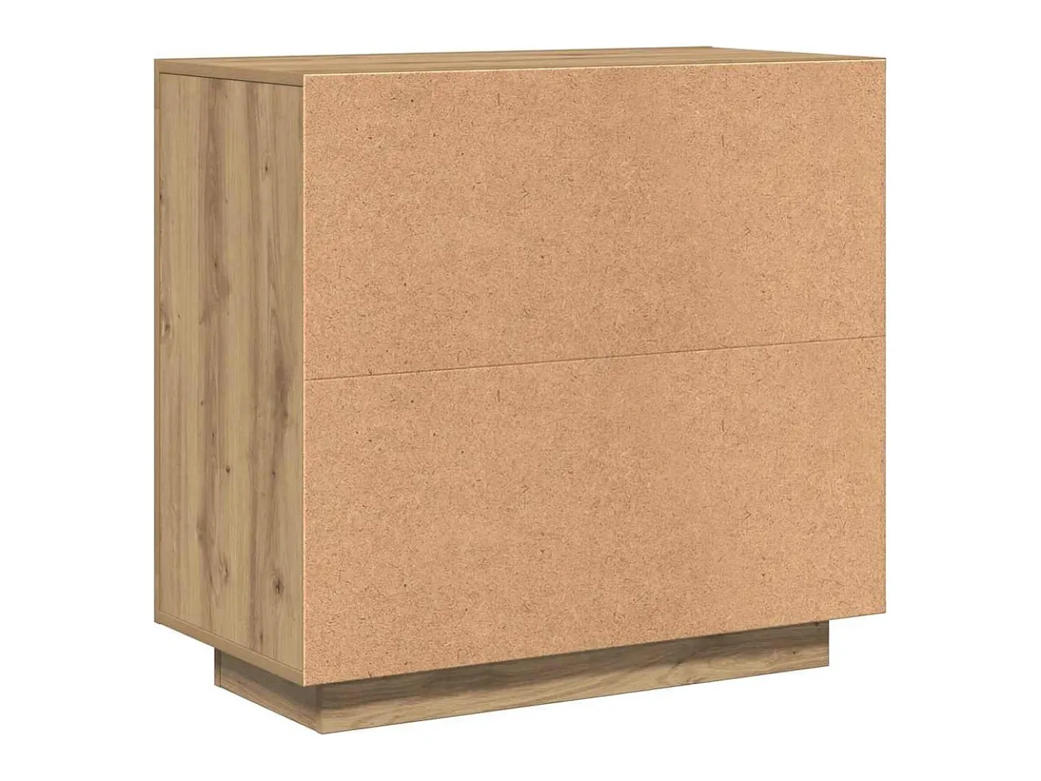 Aparador de roble artesanal 80x40x75 cm madera de ingeniería