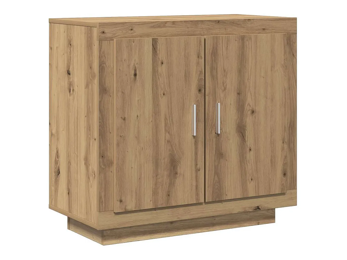 Aparador de roble artesanal 80x40x75 cm madera de ingeniería