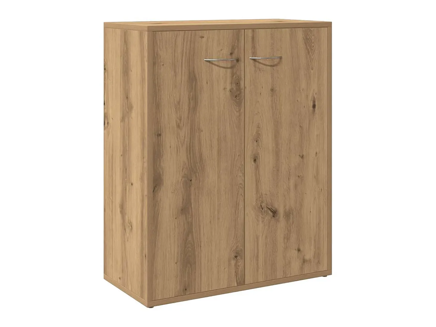 Aparador de roble artesanal 60x30x75 cm madera de ingeniería