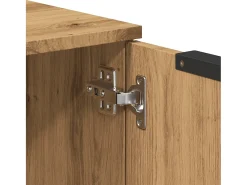 Aparador de roble artesanal 60x30x70 cm madera de ingeniería