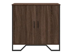Aparador de roble marrón 78x35,5x74,5 cm madera de ingeniería