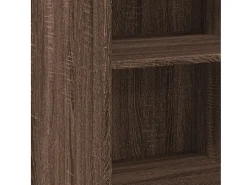 Aparador de roble marrón 45x41x93 cm madera de ingeniería