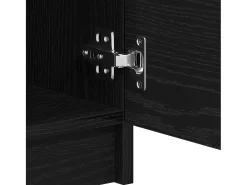 Aparador de roble negro - 60 x 30 x 70 cm - Fabricado en madera de ingeniería