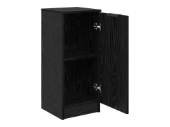 Aparador de roble negro 30 x 30 x 70 cm Madera de ingeniería