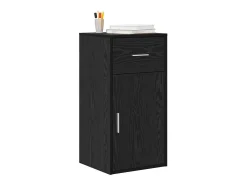Aparador de roble negro 38 x 34,5 x 75 cm Madera de ingeniería