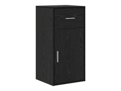 Aparador de roble negro 38 x 34,5 x 75 cm Madera de ingeniería