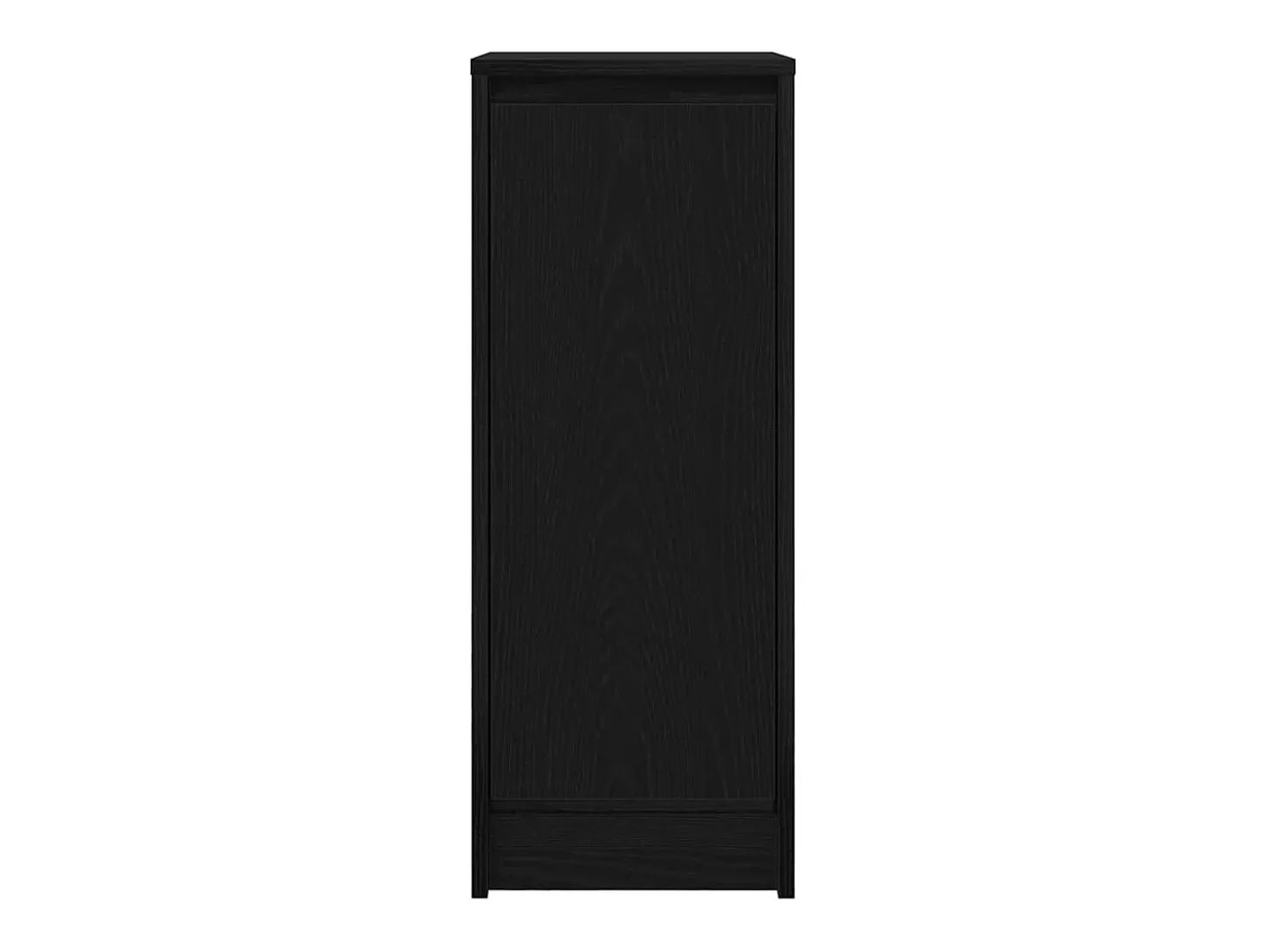 Aparador de roble negro 29,5x34x76 cm madera de ingeniería