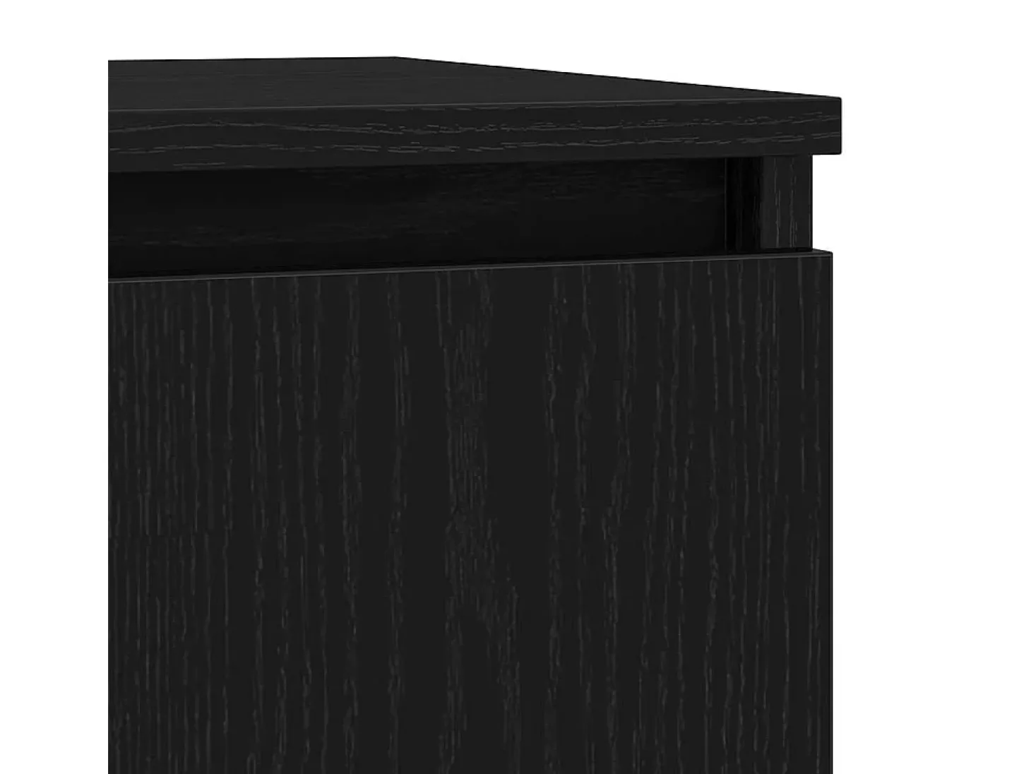 Aparador de roble negro 29,5x34x76 cm madera de ingeniería