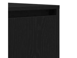 Aparador de roble negro 120x41x75 cm Madera de ingeniería