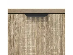 Aparador de roble Sonoma 89,5 x 33 x 82 cm Madera de ingeniería